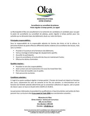 2026 05 20 Affichage Surveillant Plateau