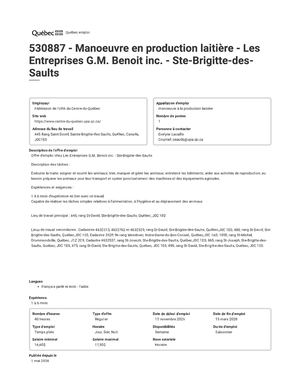Les Entreprises G M Benoit Inc_530887