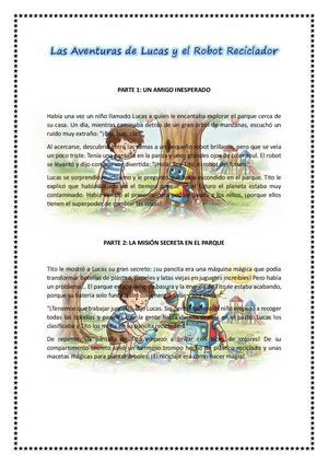 Las Aventuras De Lucas Y El Robot Reciclador