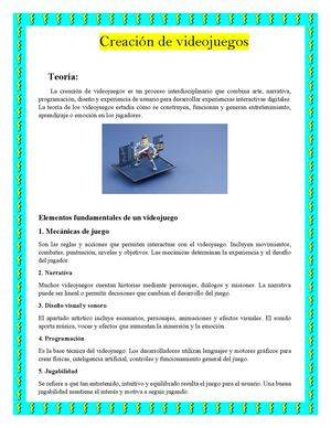 Creacion De Videojuegos 801