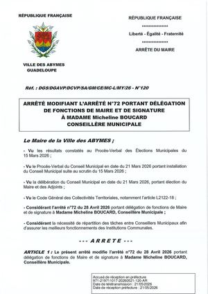 Arrêté N°120 - BOUCARD