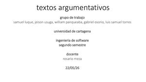 presentación textos argumentativos