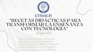 Técnicas Didácticas Aplicadas Con Tecnología