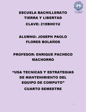 Formateo De Un Equipo De Computo