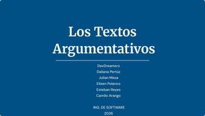 Textos argumentativos