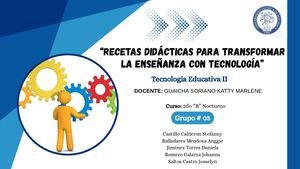 “Recetas didácticas para transformar la enseñanza con tecnología”