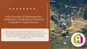el Ordenamiento Ambiental y Territorial en Florencia (Caquetá) y Tunja (Boyacá)