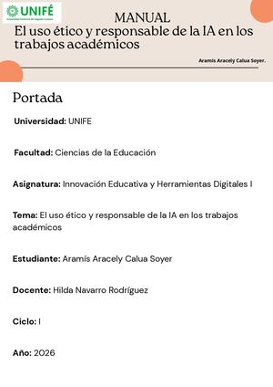 El Uso éTico Y Responsable De La Ia En Los Trabajos Académicos