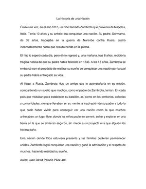 La Historia De Una Nación