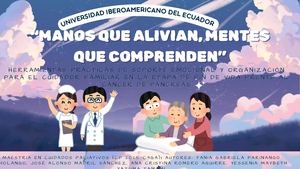 Blue Purple And White Illustrated Hospice Care Healthcare Presentation