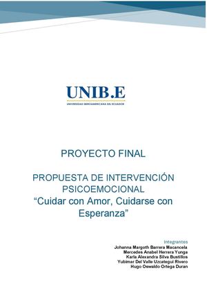 Proyecto Final Propuesta