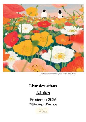Liste Achats Adultes Printemps 2026
