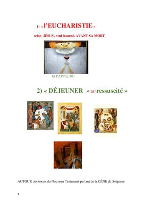 Eucharistie S Et Déjeuner