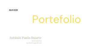 Portefolio António Paulo Duarte