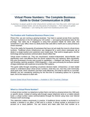 Dialinger Virtual Phone