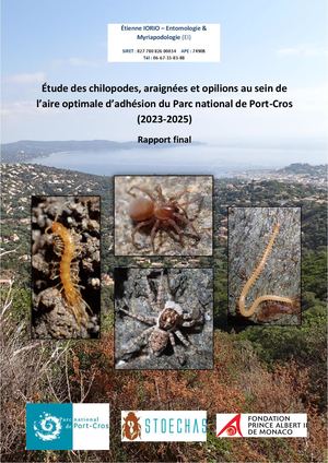 Iorio 2025 Chilopode Arachnides Zone Adhe Pnpc Rapport Final