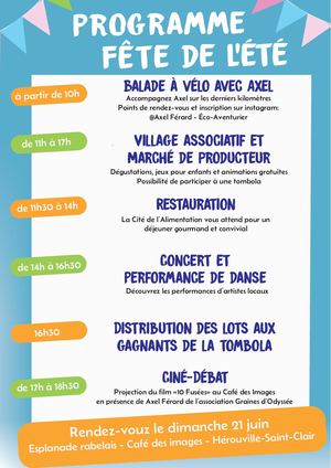 Programme Fête De L'été