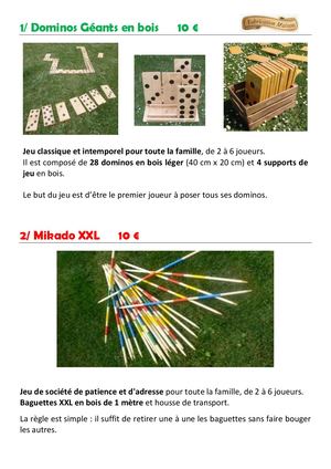 Catalogue Jeux 2024