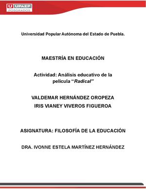 Analisis Pelicula Radical