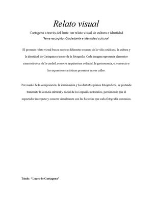 Relato Visual Fotografia