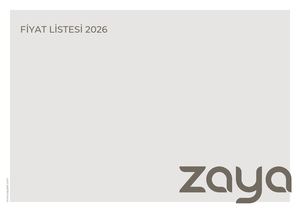 Zaya Fi̇yat Li̇stesi̇ 2026