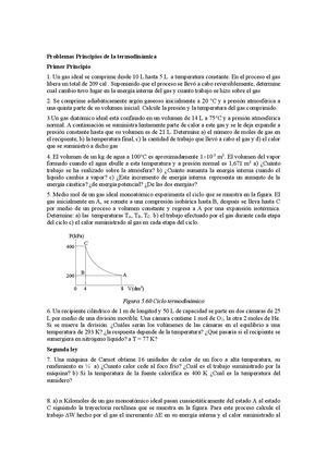 Problemas Principios De La Termodinámica