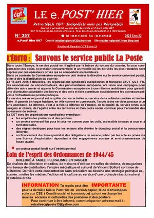 Le e.Post Hier N 357