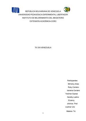 Las Tic En Venezuela