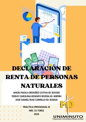 Declaración de renta DE personas naturales