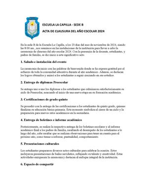 Acta Clausura