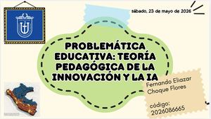 Problemática Educativa Teoría Pedagógica De La Innovación Y La Ia (1)