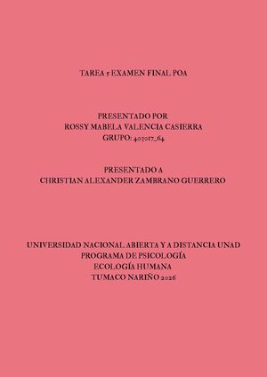 ECOLOGIA HUMANA