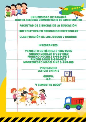 Revista 5.  Clasificación De Los Juegos y Rondas