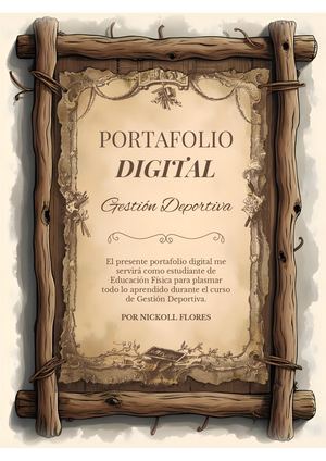 Portafolio Digital 1ra U Gestión Deportiva