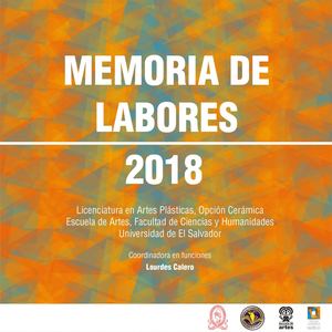 Memoria Labores Opción Cerámica 2018
