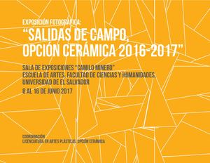 Catálogo Exposición Fotográfica Salidas De Campo Opcion Ceramica 2016 2017