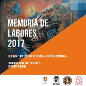 Memoria Labores Opción Cerámica 2017