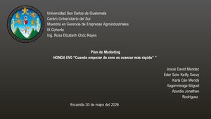 Honda Plan De Marketing