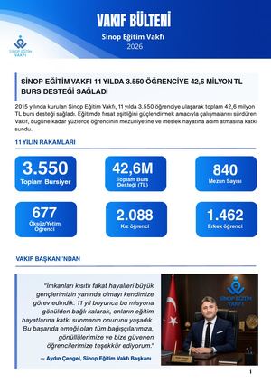 SİNOP EĞİTİM VAKFI DERGİSİ