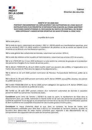 PREF42 Arrêté Périmètre