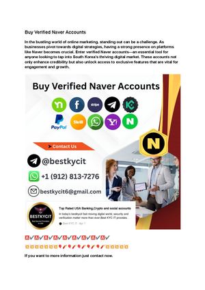 Best Places To Buy Verified Naver Accounts In 2026