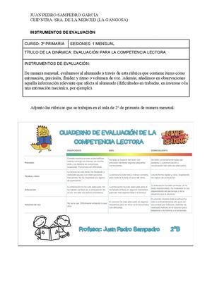 Rúbricas de evaluación