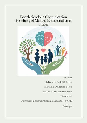 Fortaleciendo La Comunicación Familiar Y El Manejo Emocional En El Hogar