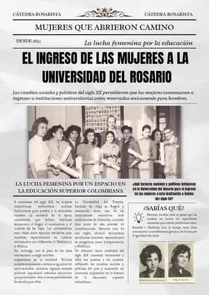 Mujeres que abrieron camino - Periódico