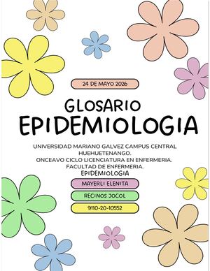 Glosario Epidemiologia