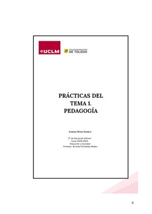 Prácticas Pedagogía Tema 1