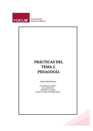 Practicas Pedagogía Tema 2