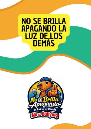 Cartilla No se brilla apagando la luz de los demás