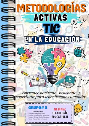 Libro Digital Sobre Las Metodologías Activas Y Tic En La Educación