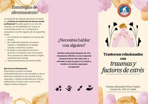 Trastornos Relacionados Con Traumas Y Factores De Estrés